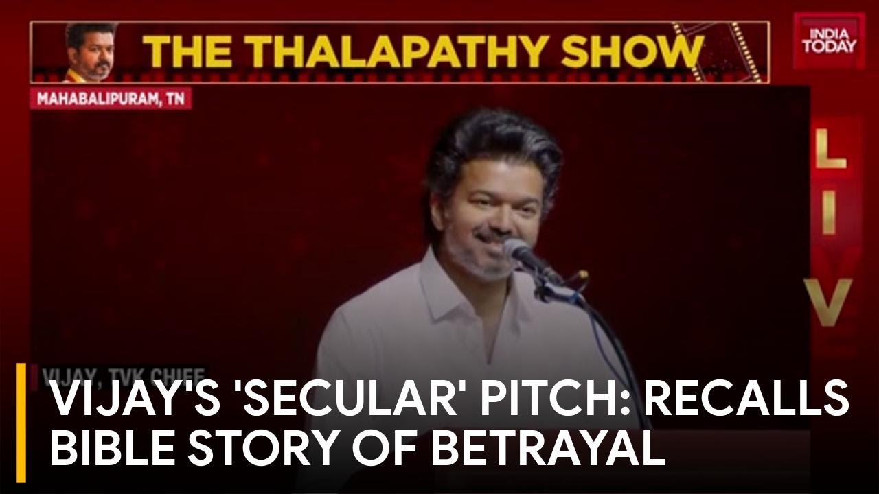 Vijay's 'Secular' Pitch At Christmas Bash: Recalls Bible Story of Betrayal & Triumph