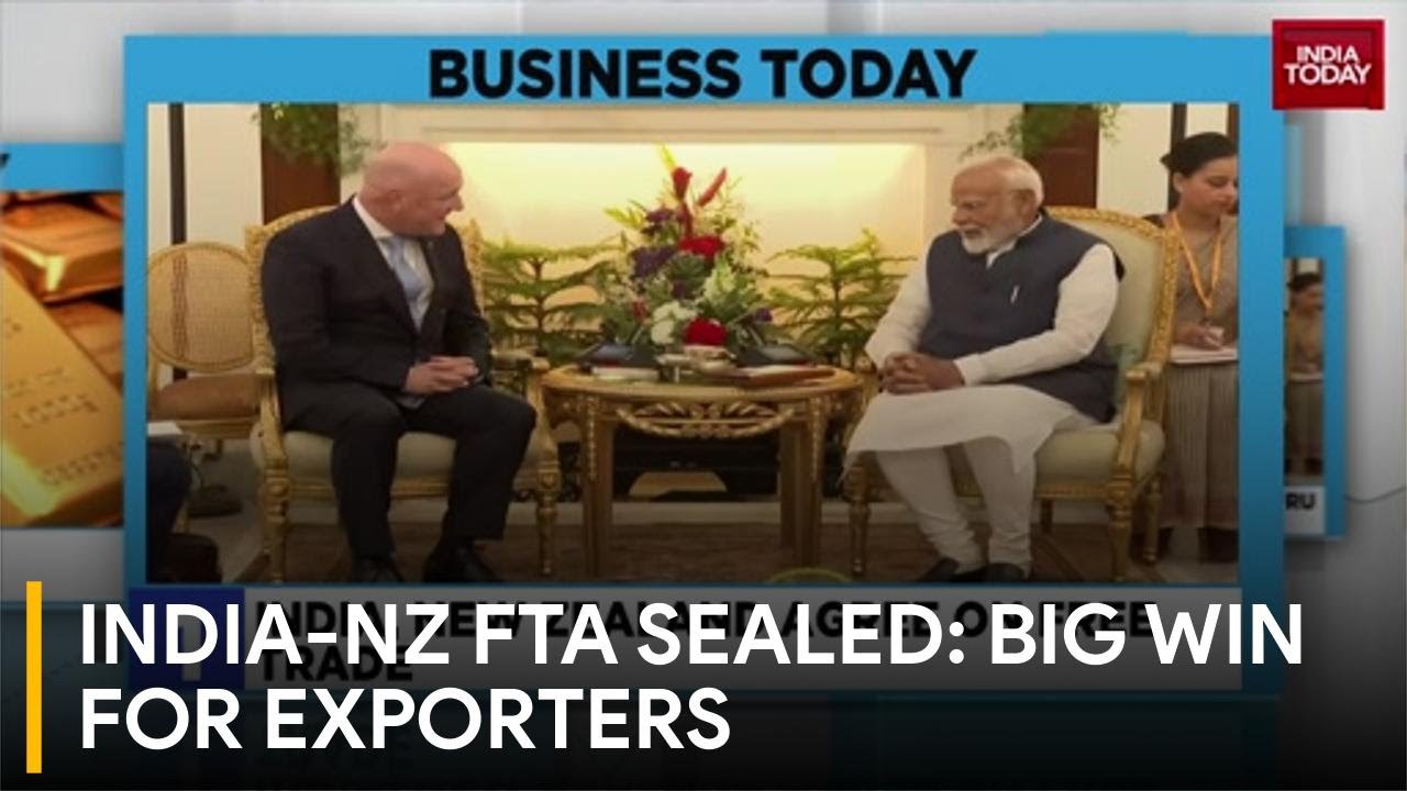 India-New Zealand FTA: PM Christopher Luxon, PM Modi Seal Historic Deal; Markets Rally to New Highs